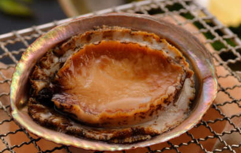 たつた旅館　アワビ踊り焼き