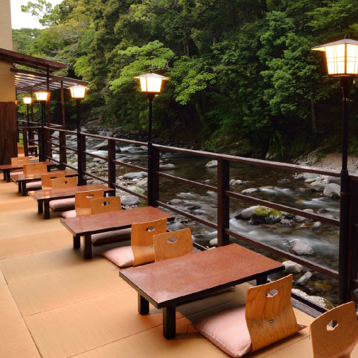 たつた旅館　川床