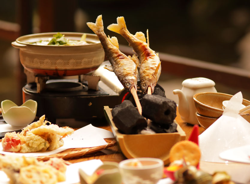 たつた旅館 川床料理