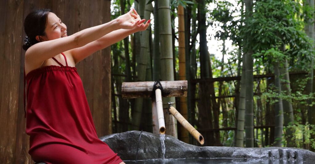 たつた旅館　貸切露天風呂　かぐやの湯