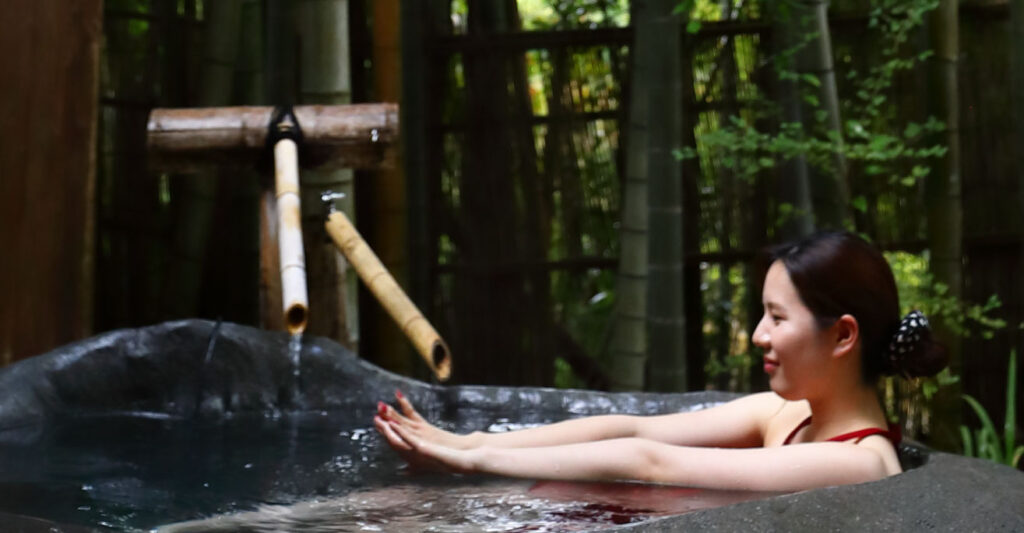 たつた旅館　貸切露天風呂　かぐやの湯